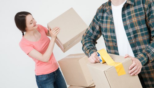 Customer raising a complaint in a storage service office