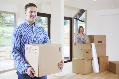 Stored household furniture ready for return delivery