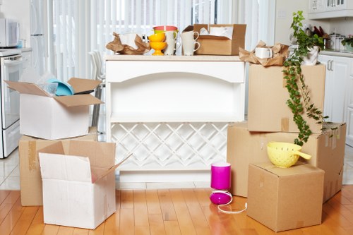 Specialist packing materials used for luxury belongings in Knightsbridge