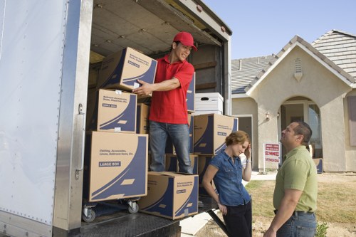 Organized seasonal items in secure household storage